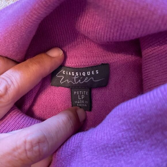 CLASSIQUES ENTIER 100% Cashmere Sweater Size L P - Picture 6 of 8